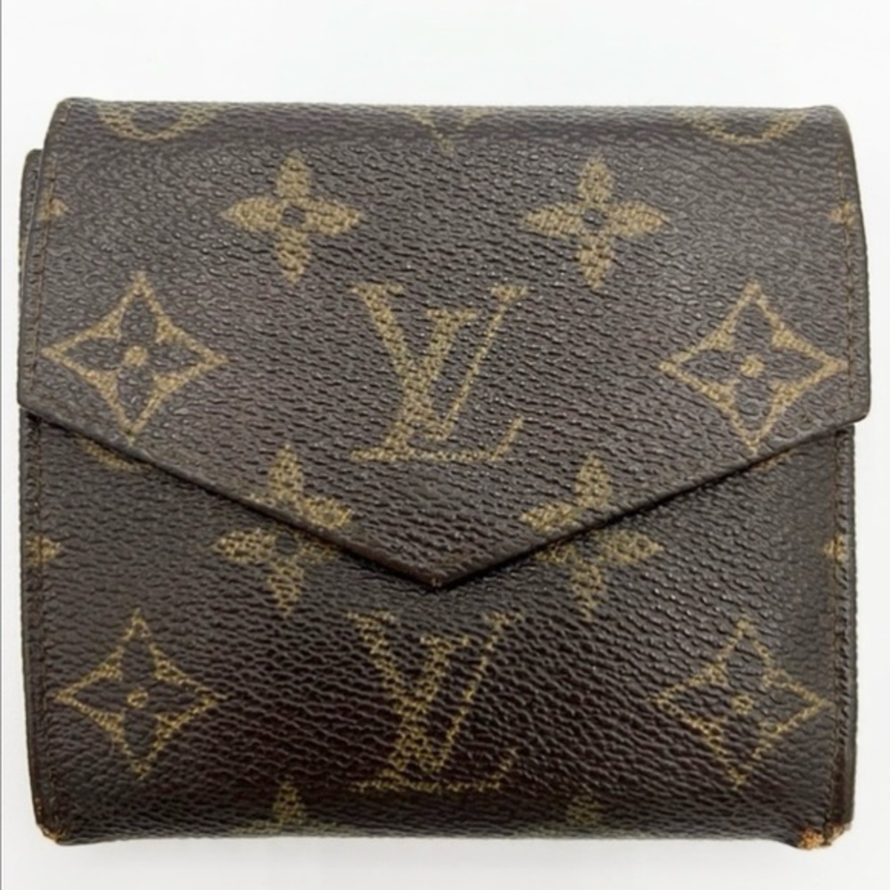 LOUIS VUITTON MONOGRAM ELISE DOUBLE SIDED SNAP WALLET